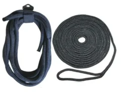 BLACK NYLON DOCKLINE - SPLICED  - 14mm x 10Mtr