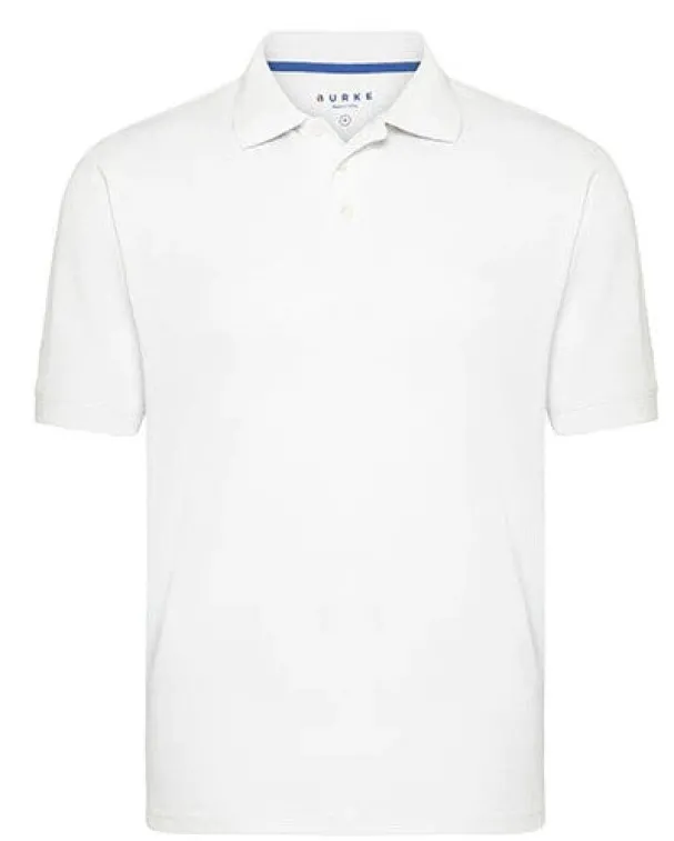 BURKE CREW POLO - SHORT SLEEVE - WHITE