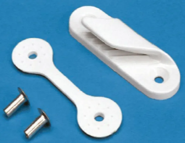 CLAMCLEAT LEECH LINE WITH BACKING PLATE + RIVETS