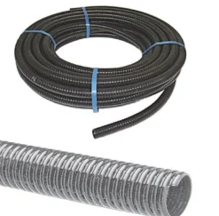 FLEXIBLE BLACK HOSE  25mm - SOLD PER METRE
