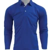 GILL SUNSHIRT - UV TEC POLO LONG SLEEVE - BLUE