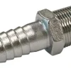MALE HOSE TAIL - 316G STAINLESS - 3/4 BSP