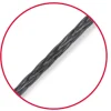 MARLOW EXCEL D12 MAX 99 4MM BLACK - SOLD PER METRE