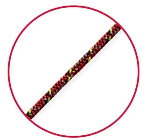 MARLOW ROPE - EXCEL RACING 4MM RED  / GREY