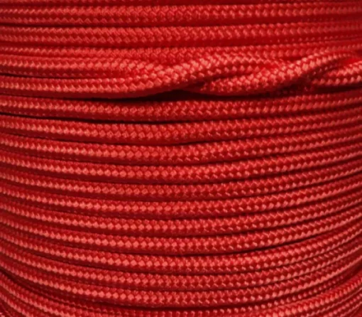 12MM BOWLINE BRAID - DB POLY - RED - SOLD PER METRE