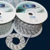 6MM BOWLINE BRAID - WHITE WITH BLACK FLECK - BREAKING STRENGTH 1019  KG BREAKING STRENGTH