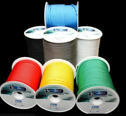 5mm Bowline Braid - WHITE WITH GREY FLECK  B/S 655KG - SOLD PER METRE