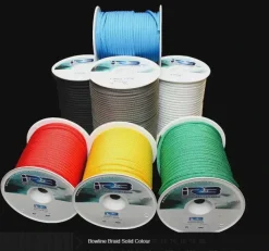 2MM  IRB BOWLINE BRAID - DB POLY  - BLUE -  BREAKING STRENGTH  109KG - SOLD PER METRE