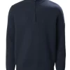 MUSTO MENS MILANO HALF-ZIP NECK KNIT - NAVY - SIZE SMALL ONLY