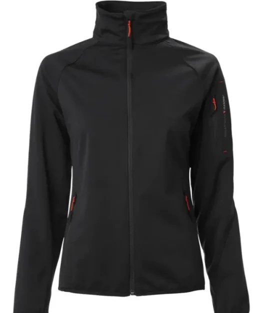 MUSTO WOMEN'S CREW SOFTSHELL JACKET - BLACK