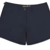 MUSTO WOMEN'S RIB UV FAST DRY SHORT - NAVY