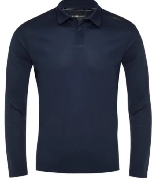SAIL RACING BOW TECH POLO LONG SLEEVE - NAVY