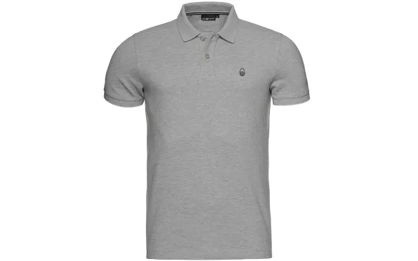 SAIL RACING BOWMAN POLO - GREY MELANGE - DISCONTINUED STYLE