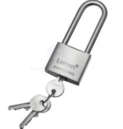 SAM ALLEN  99% STAINLESS STEEL 40MM LONG SHACKLE PADLOCK MADE IN CHINA EACH