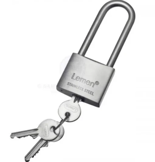 SAM ALLEN  99% STAINLESS STEEL 40MM LONG SHACKLE PADLOCK MADE IN CHINA EACH