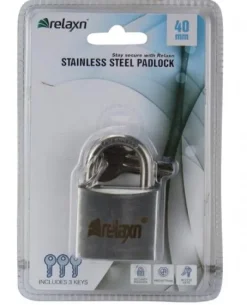 SAM ALLEN  99% STAINLESS STEEL 40MM PADLOCK
