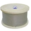 SEMI -FLEXIBLE WIRE ROPE 316GRADE STAINLESS -  7x7 - 1/8 INCH ( 3.2MM) SOLD PER METRE