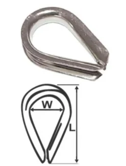 Sinox Thimble -Stainless 2mm