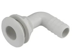 SKIN FITTING 90 DEGREE -  1 /1/2" TAIL NYLON WHITE