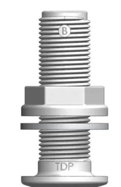 TRUDESIGN DOMED SKIN FITTING 1&1/2" BSP - WHITE