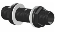 TruDesign Thru Bulkhead - Threaded Tube 1 1/2" BSP - Black