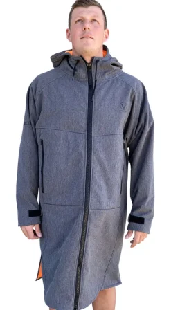 VAIKOBI BEACH COAT - GREY/ORANGE