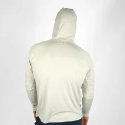 VAIKOBI UV PERFORMANCE HOODED TECH TOP - SILVER