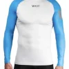 VAIKOBI VOCEAN LONG SLEEVE FITTED UV TOP- CYAN/ SILVER - DISCONTINUED STYLE - LAST STOCK