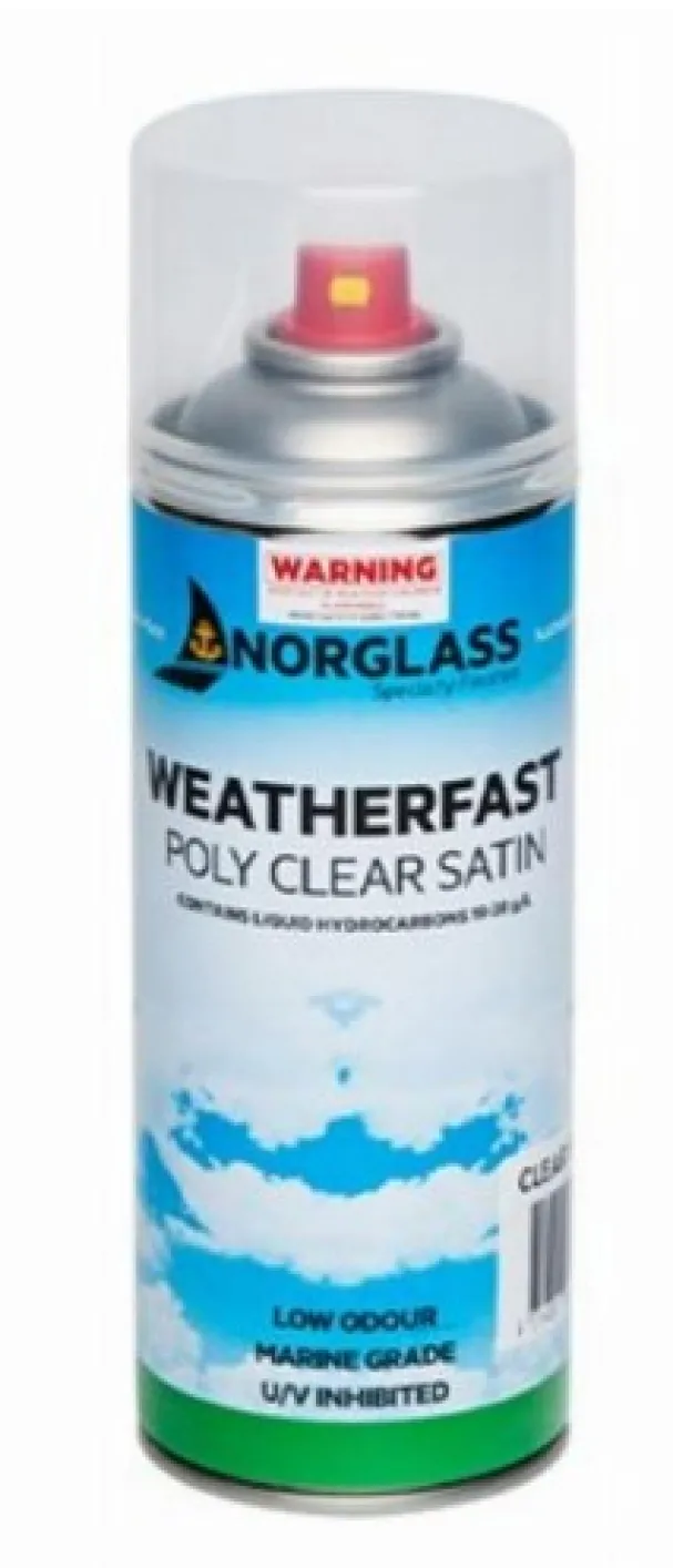 8481 WEATHERFAST POLY CLEAR GLOSS SPRAY CAN 300g