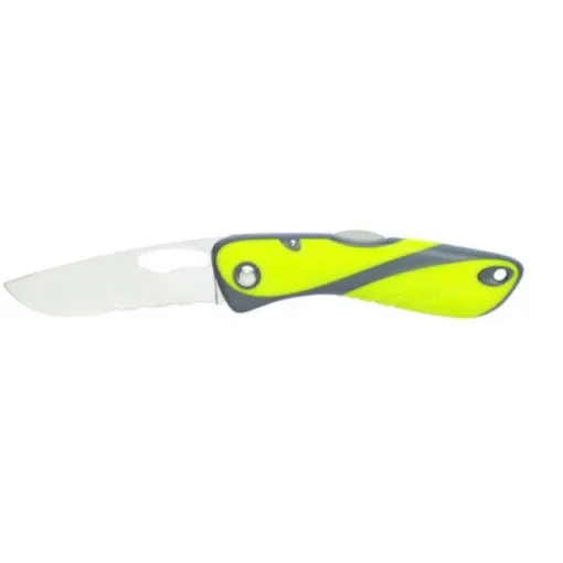 WICHARD OFFSHORE KNIFE - single serrated blade - fluo / black