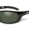 WileyX Polarised Smoke Green/Gloss Black
